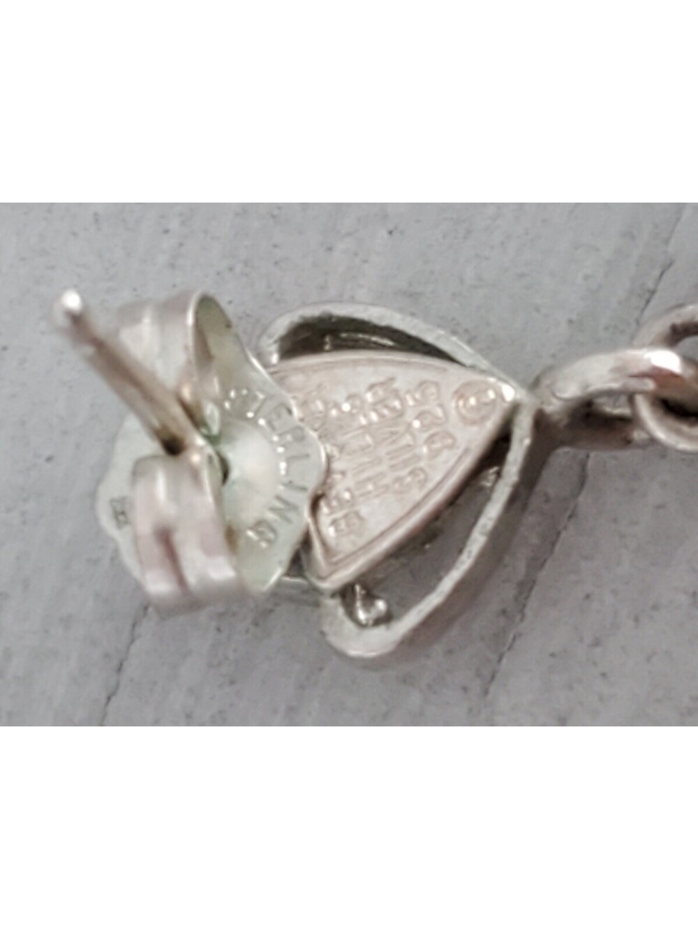 Beverly Hills Sterling Silver Diamond Cut Filigree Dangle Earrings & Pendant Set - Picture 7 of 9